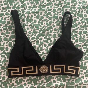 versace greek key bra